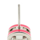 エルメス HERMES ポップアッシュ Hピアス ミニ ピンク×シルバー メタル エナメル ピアス シルバー金具 H型