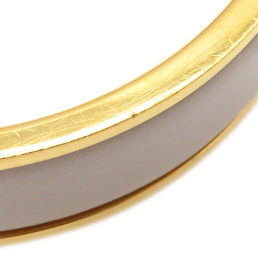 エルメス HERMES クリックH GM マロングラッセ×ゴールド GP エナメル ブレスレット ゴールド金具 Hブレス クリッククラック グレージュ