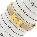 エルメス HERMES クリックH GM マロングラッセ×ゴールド GP エナメル ブレスレット ゴールド金具 Hブレス クリッククラック グレージュ