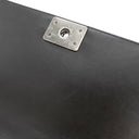 シャネル CHANEL ボーイシャネル A67086  ブラック キャビアスキン ショルダーバッグ シルバー金具 黒 チェーンショルダー