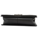 シャネル CHANEL ボーイシャネル A67086  ブラック キャビアスキン ショルダーバッグ シルバー金具 黒 チェーンショルダー