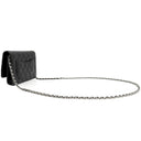 シャネル CHANEL マトラッセ チェーンウォレット AP0250 ブラック キャビアスキン チェーンウォレット シルバー金具 黒 ココマーク