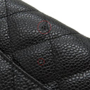 シャネル CHANEL マトラッセ チェーンウォレット AP0250 ブラック キャビアスキン チェーンウォレット シルバー金具 黒 ココマーク