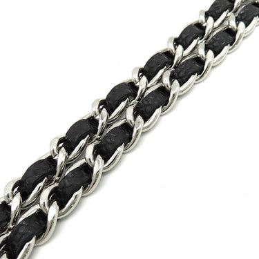 シャネル CHANEL マトラッセ チェーンウォレット AP0250 ブラック キャビアスキン チェーンウォレット シルバー金具 黒 ココマーク