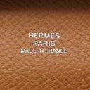 エルメス HERMES バスティア ゴールド ヴォーエプソン コインケース シルバー金具 新品 未使用 茶