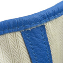 エルメス HERMES ガーデンパーティーPM ブルーゼリージュ カントリー トートバッグ シルバー金具 青