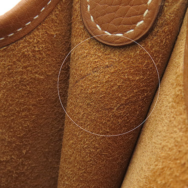 エルメス HERMES エヴリン1 PM ゴールド トリヨンクレマンス ショルダーバッグ シルバー金具 茶