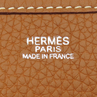 エルメス HERMES エヴリン1 PM ゴールド トリヨンクレマンス ショルダーバッグ シルバー金具 茶