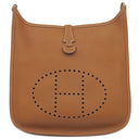 エルメス HERMES エヴリン1 PM ゴールド トリヨンクレマンス ショルダーバッグ シルバー金具 茶