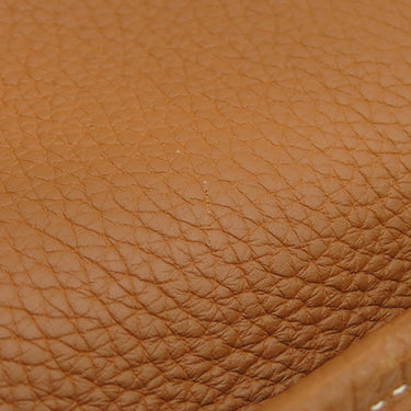 エルメス HERMES エヴリン1 PM ゴールド トリヨンクレマンス ショルダーバッグ シルバー金具 茶