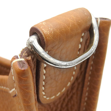 エルメス HERMES エヴリン1 PM ゴールド トリヨンクレマンス ショルダーバッグ シルバー金具 茶