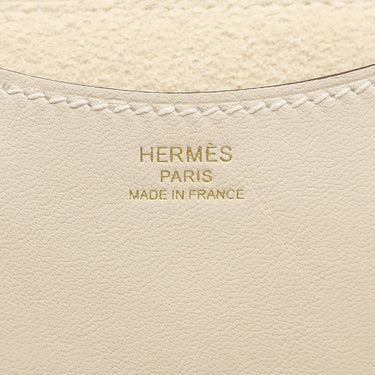エルメス HERMES インザループ18 ナタ トリヨンクレマンス ヴォースイフト ハンドバッグ ゴールド金具 アイボリー