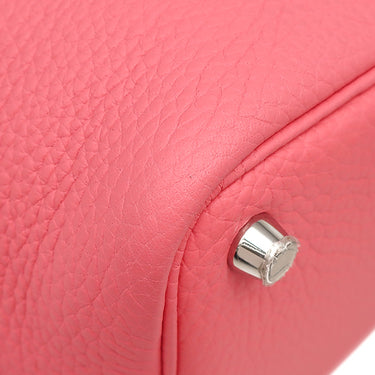 エルメス HERMES ピコタンロックPM ローズアザレ トリヨンクレマンス ハンドバッグ シルバー金具