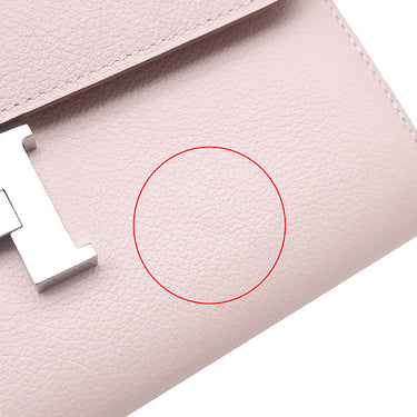 エルメス HERMES コンスタンス トゥーゴー モーヴペール エバーカラー 長財布 シルバー金具 ショルダー