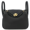 エルメス HERMES リンディ ミニ 20 ブラック トリヨンクレマンス ショルダーバッグ ゴールド金具 新品 未使用 黒