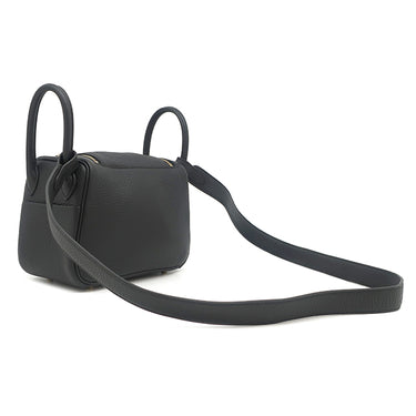 エルメス HERMES リンディ ミニ 20 ブラック トリヨンクレマンス ショルダーバッグ ゴールド金具 新品 未使用 黒