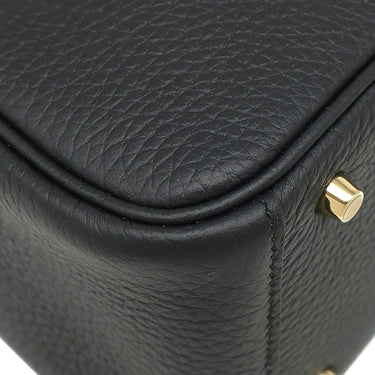 エルメス HERMES リンディ ミニ 20 ブラック トリヨンクレマンス ショルダーバッグ ゴールド金具 新品 未使用 黒