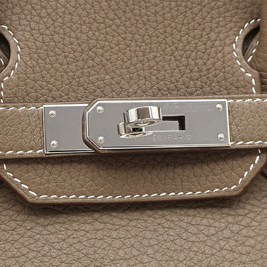 エルメス HERMES バーキン30 エトゥープ トゴ ハンドバッグ シルバー金具 グレージュ