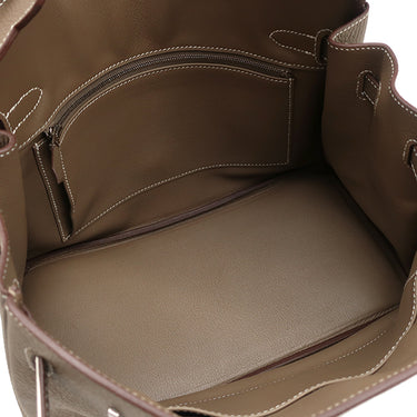 エルメス HERMES バーキン30 エトゥープ トゴ ハンドバッグ シルバー金具 グレージュ