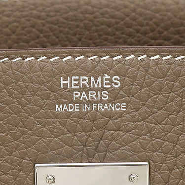 エルメス HERMES バーキン30 エトゥープ トゴ ハンドバッグ シルバー金具 グレージュ