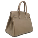 エルメス HERMES バーキン30 エトゥープ トゴ ハンドバッグ シルバー金具 グレージュ