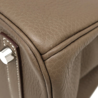 エルメス HERMES バーキン30 エトゥープ トゴ ハンドバッグ シルバー金具 グレージュ