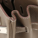 エルメス HERMES バーキン30 エトゥープ トゴ ハンドバッグ シルバー金具 グレージュ