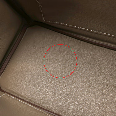 エルメス HERMES バーキン25 エトゥープ トゴ ハンドバッグ シルバー金具 グレージュ