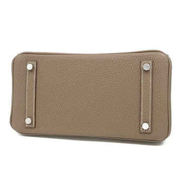 エルメス HERMES バーキン25 エトゥープ トゴ ハンドバッグ シルバー金具 グレージュ