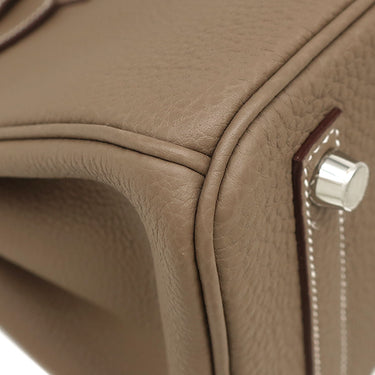 エルメス HERMES バーキン25 エトゥープ トゴ ハンドバッグ シルバー金具 グレージュ
