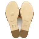 エルメス HERMES エスパドリーユ ファモサ ナチュラル ナッパレザー #35 サンダル 茶 シェーヌダンクル