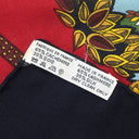 エルメス HERMES ショール カレ140 CARRE レッド×ネイビー カシミヤ シルク ストール 【LE PARADIS DU ROY/カレイドスコープ エフェクト】