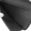 ベルルッティ BERLUTI イタウバ バーティカル ロング ジップ ウォレット ブラック×ブラウン キャンバス レザー 長財布 シルバー金具 黒 ラウンドジップ