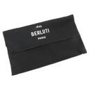 ベルルッティ BERLUTI イタウバ バーティカル ロング ジップ ウォレット ブラック×ブラウン キャンバス レザー 長財布 シルバー金具 黒 ラウンドジップ