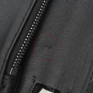 ベルルッティ BERLUTI イタウバ バーティカル ロング ジップ ウォレット ブラック×ブラウン キャンバス レザー 長財布 シルバー金具 黒 ラウンドジップ