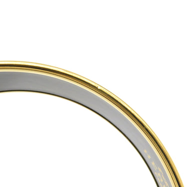 エルメス HERMES エマイユ GM ブルー 七宝焼き バングル ゴールド金具 青