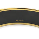 エルメス HERMES エマイユ GM ブルー 七宝焼き バングル ゴールド金具 青