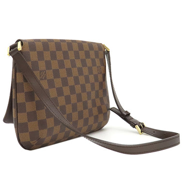 ルイヴィトン LOUIS VUITTON ミュゼット タンゴ N51255 ダミエエベヌ ダミエキャンバス ショルダーバッグ ゴールド金具 茶