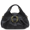 ブルガリ BVLGARI チャンドラ ブラック レザー 2WAYバッグ ゴールド金具 サークルロゴ ショルダー ハンドバッグ 黒