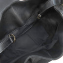 ブルガリ BVLGARI チャンドラ ブラック レザー 2WAYバッグ ゴールド金具 サークルロゴ ショルダー ハンドバッグ 黒