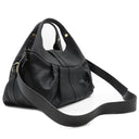 ブルガリ BVLGARI チャンドラ ブラック レザー 2WAYバッグ ゴールド金具 サークルロゴ ショルダー ハンドバッグ 黒