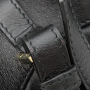 ブルガリ BVLGARI チャンドラ ブラック レザー 2WAYバッグ ゴールド金具 サークルロゴ ショルダー ハンドバッグ 黒