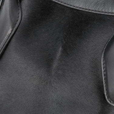 トッズ TODS Dスタイリング 2wayハンドバッグ ブラック グレインレザー ハラコ 2WAYバッグ ゴールド金具 黒 ハンドバッグ ショルダー