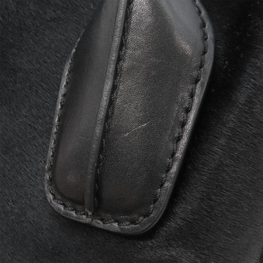 トッズ TODS Dスタイリング 2wayハンドバッグ ブラック グレインレザー ハラコ 2WAYバッグ ゴールド金具 黒 ハンドバッグ ショルダー