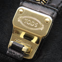 トッズ TODS Dスタイリング 2wayハンドバッグ ブラック グレインレザー ハラコ 2WAYバッグ ゴールド金具 黒 ハンドバッグ ショルダー