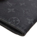 ルイヴィトン LOUIS VUITTON ポルトモネ サテン M92137 ブラック モノグラムサテン コインケース シルバー金具 黒 小銭入れ カードケース