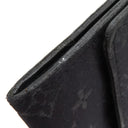 ルイヴィトン LOUIS VUITTON ポルトモネ サテン M92137 ブラック モノグラムサテン コインケース シルバー金具 黒 小銭入れ カードケース