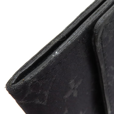 ルイヴィトン LOUIS VUITTON ポルトモネ サテン M92137 ブラック モノグラムサテン コインケース シルバー金具 黒 小銭入れ カードケース