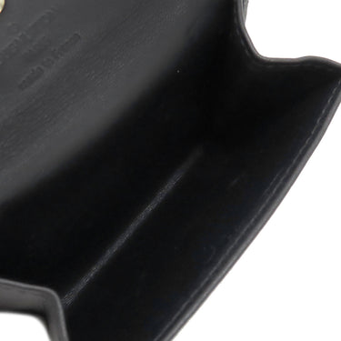 ルイヴィトン LOUIS VUITTON ポルトモネ サテン M92137 ブラック モノグラムサテン コインケース シルバー金具 黒 小銭入れ カードケース