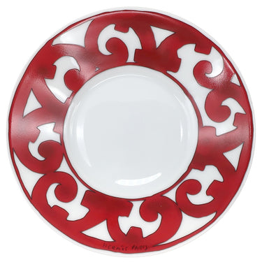 エルメス HERMES ガダルキヴィール ティーカップ＆ソーサー ペア P011016P レッド×ホワイト 磁器 食器 2客セット 赤 白 ポーセリン